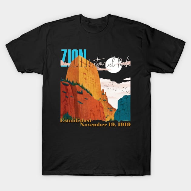 Zion National Park, Utah T-Shirt by TeeText